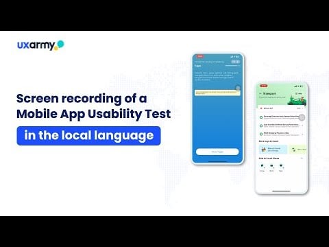 Mobile App Usability Testing in the local language Excerpt from a participant feedback