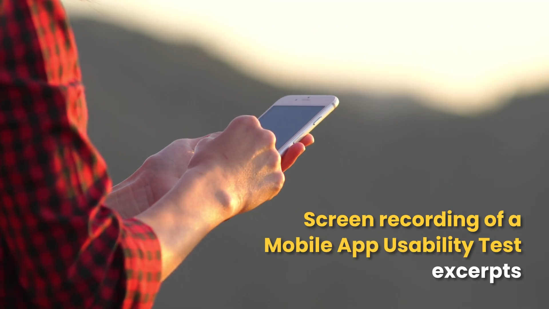 Screen Recording Excerpt from a Live Mobile App Usability Test 0 1 screenshot