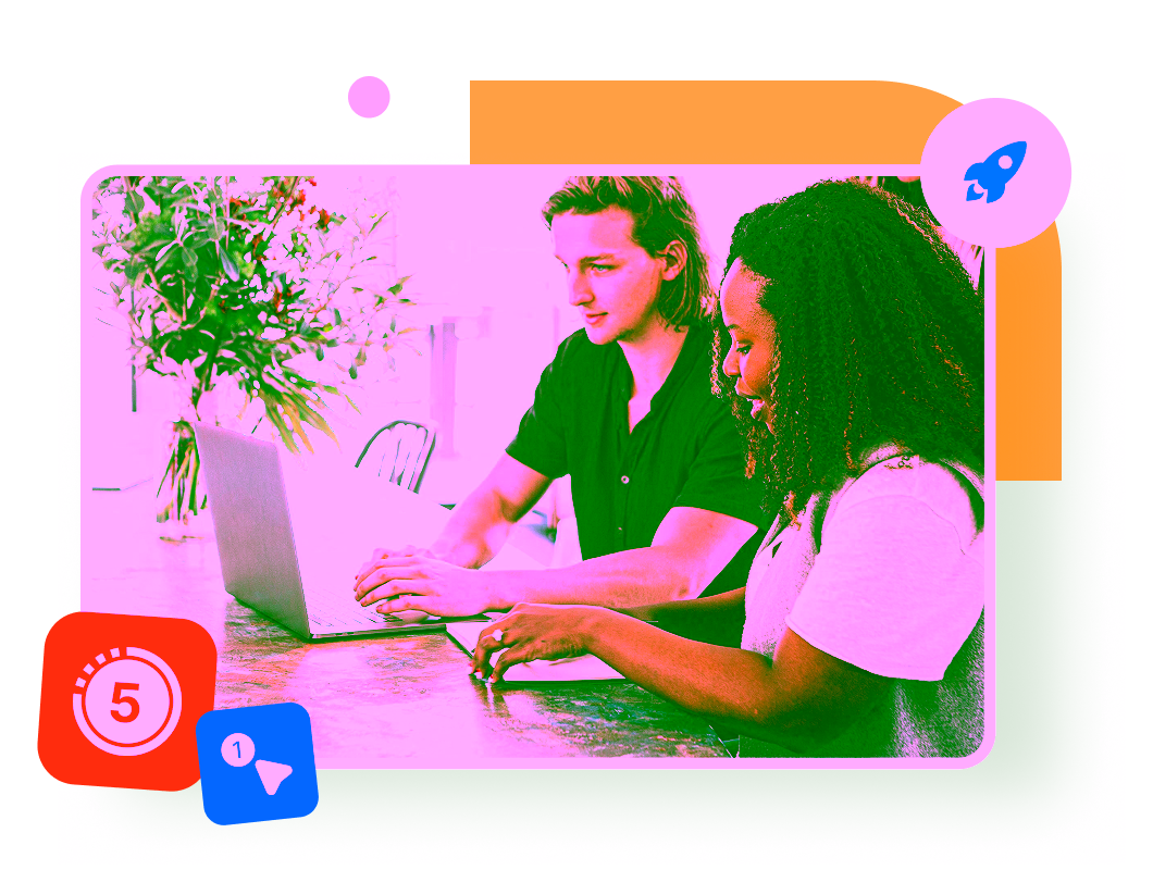 A team using the UXArmy platform to run five second testing, validating design variations and first-click features within a single test.