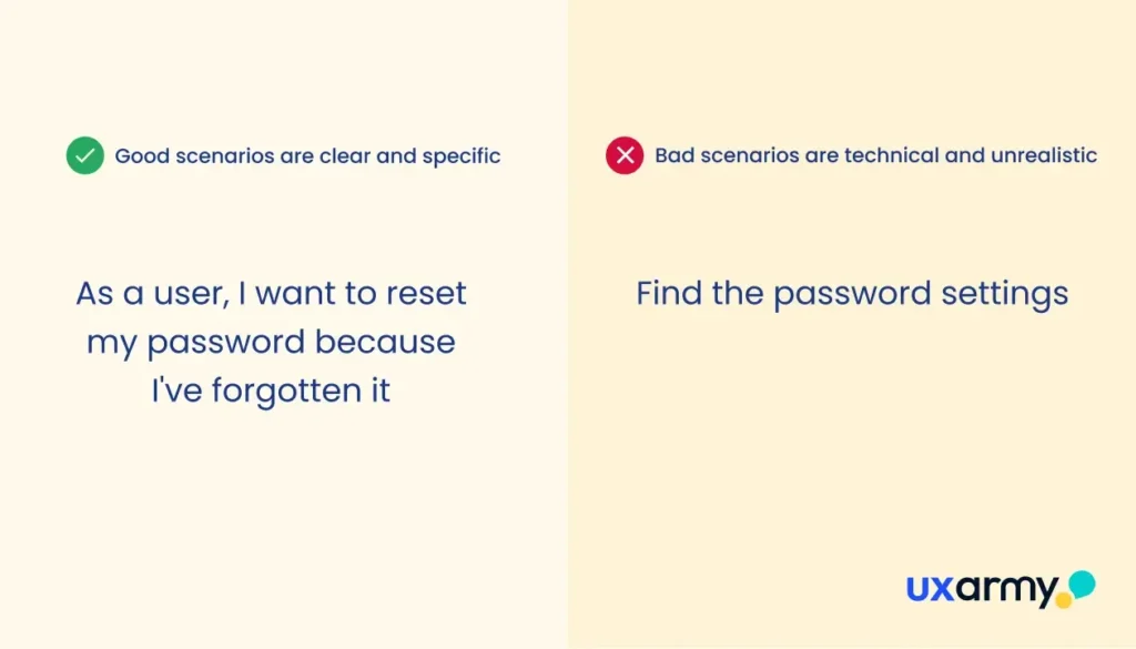 How to Write Effective Usability Test Scenarios (Tips from a Design Leader) 7 usability test scenarios