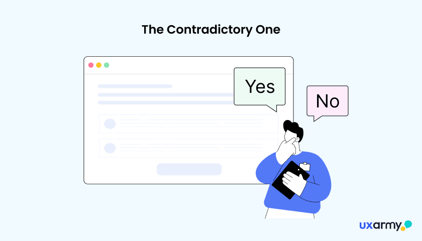 The Contradictory One-difficult participants in user interviews