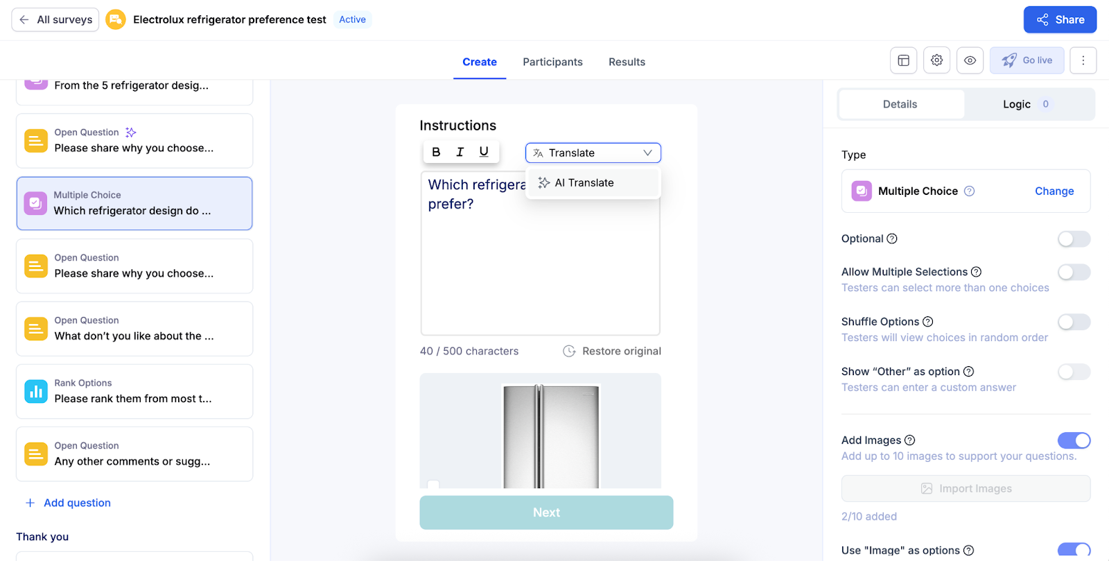 UX vs UI Design: Key Differences and How They Work Together (2025 Guide) 8 UX vs UI : An example of a preference test built in UXArmy.