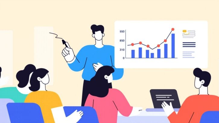 UX leader presenting ROI metrics from a UX research platform to stakeholders