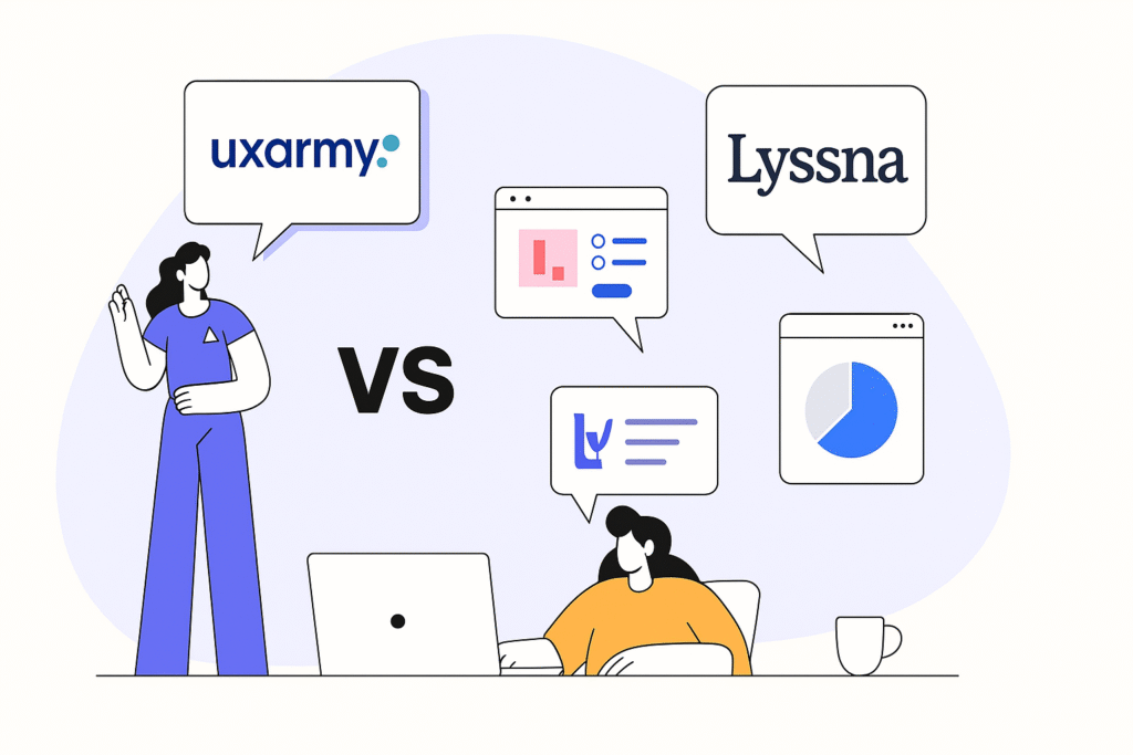 Compare Lyssna vs UXArmy in 2025. Discover why UXArmy outshines Lyssna with better pricing, mobile app testing, and stronger research deliverables.