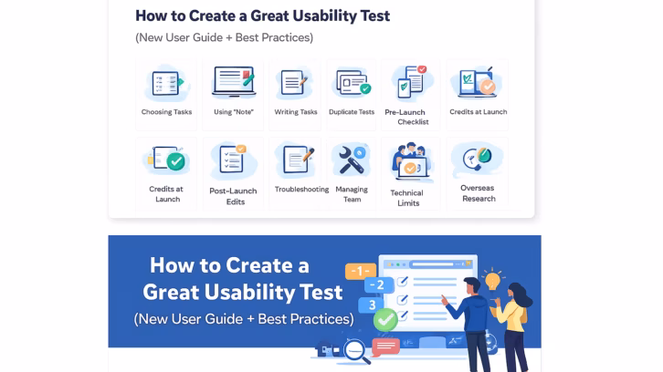 How to Create a Great Usability Test (New User Guide + Best Practices)