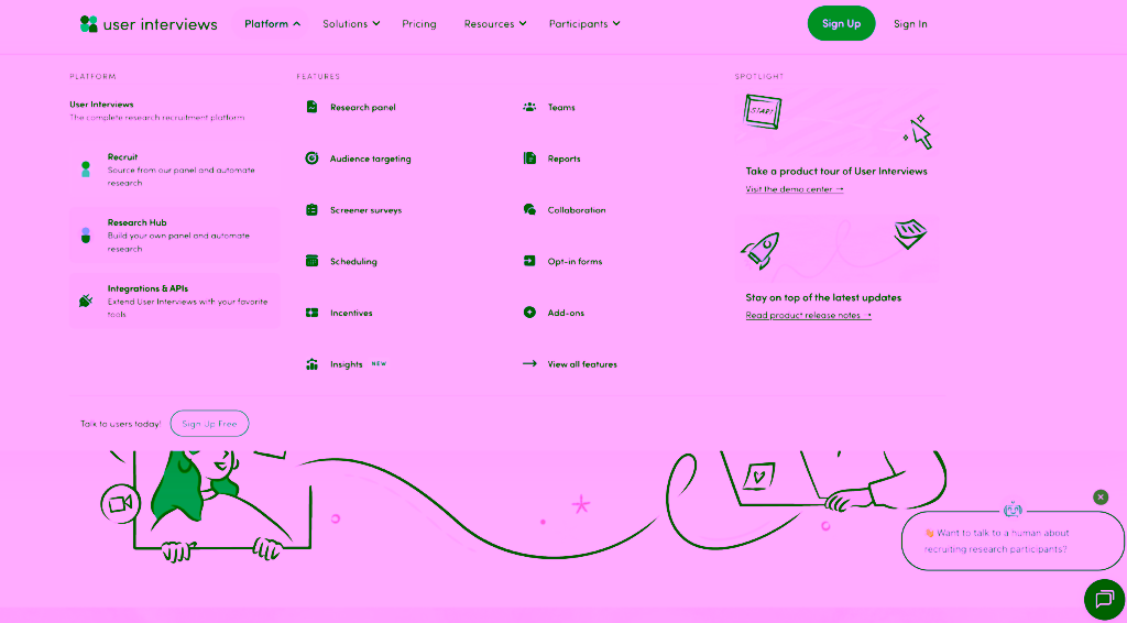 User interview product overview