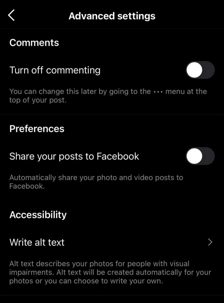 Screenshot image from Instagram